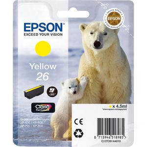 Tinte Epson 26 T2614 Eisbär, gelb