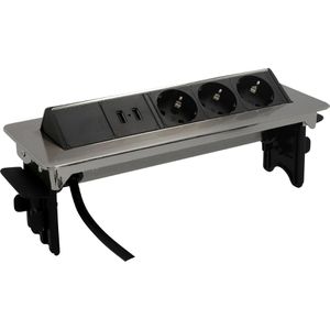 Einbausteckdose Unitec 308864, 2m Kabel