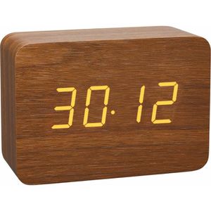 Produktbild für Wecker TFA 60.2549.08 Clocco braun, digital