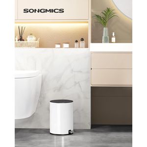 Produktbild für Mülleimer Songmics LTB11WT, weiß