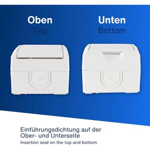 Produktbild für Steckdose REV-Ritter AquaForm, IP44, Aufputz