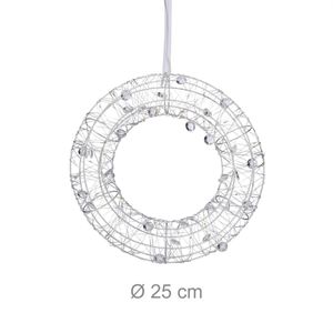 Produktbild für Weihnachtskranz Relaxdays 10044184, Ø 25 cm