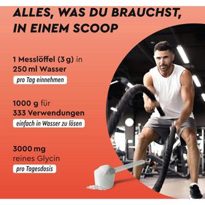 Produktbild für Glycin gloryfeel L-Glycine, Getränkepulver