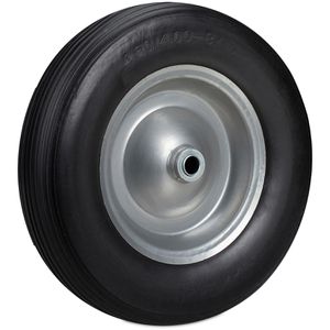 Schubkarrenrad Relaxdays 4.80/4.00-8, pannensicher Vollgummi