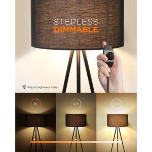 Produktbild für Stehlampe Tomons LP03001 schwarz, 148 cm
