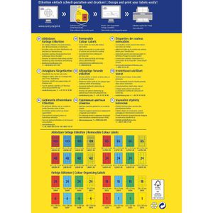 Produktbild für Universaletiketten Zweckform L6037-20, gelb