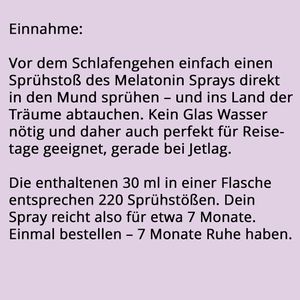Produktbild für Melatonin gloryfeel Spray Beere, 30 ml für 220 Nächte