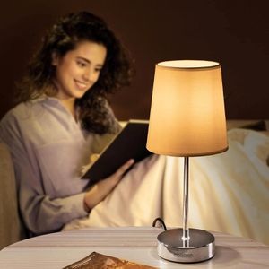Produktbild für Tischlampe Monzana Lumiere, weiß mit E14-Fassung