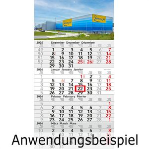 Produktbild für 4-Monatskalender Böttcher-AG Jahr 2026, mit Werbedruck