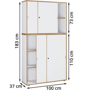 Produktbild für Schiebetürenschrank VCM Salia 920807, abschließbar