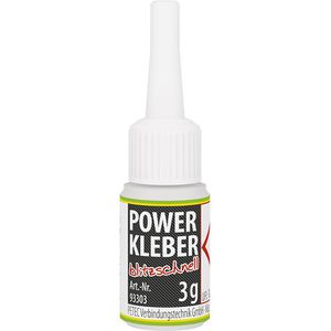 Sekundenkleber PETEC 93303, Power Kleber
