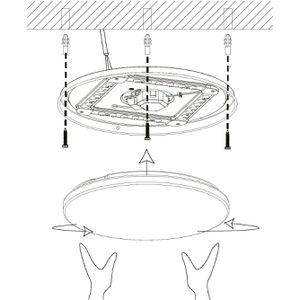 Produktbild für Deckenleuchte Eglo Pogliola, weiß, LED