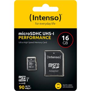 Produktbild für Micro-SD-Karte Intenso Performance 3424470, 16GB