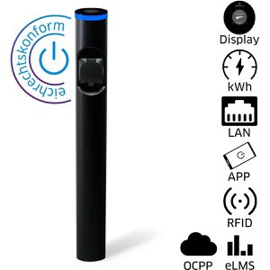 Wallbox Hesotec electrify eSat r10 Public, schwarz