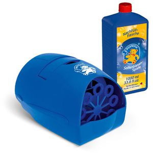 Produktbild für Seifenblasenmaschine PUSTEFIX Party-Bubbler, blau