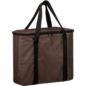 Produktbild für Kühltasche anndora 2-in-1 Einkaufstasche, braun, faltbar