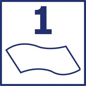 Produktbild für Putztuchrolle Wipex Work, 55207, aus Zellstoffvlies, blau