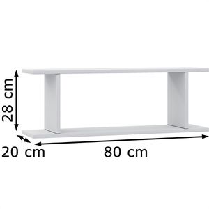 Produktbild für Wandregal VCM Sirola, 912520, weiß