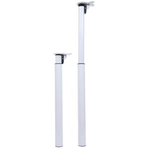 Produktbild für Tischbein Mendler HWC-H35, weiß aus Metall