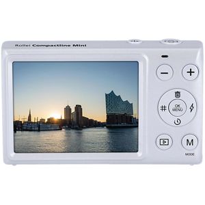 Produktbild für Kompaktkamera Rollei Compactline Mini weiß, 2,8 Zoll Display
