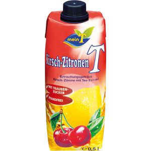 Produktbild für Eistee meinT Kirsch-Zitrone, im Tetrapack