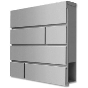 Produktbild für Briefkasten Metzler Modell-G, grau, aus Stahl