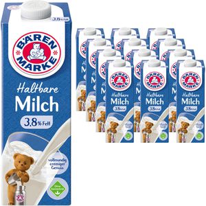 Milch Bärenmarke H-Milch 3,8% Fett