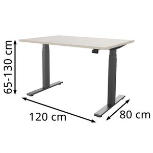 Produktbild für Schreibtisch fm-Büromöbel fouraction, akazie / anthrazit