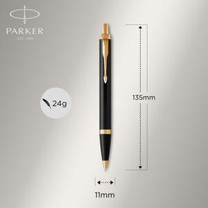 Produktbild für Kugelschreiber Parker IM Core Black Lacquer G.C.
