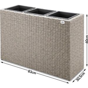 Produktbild für Pflanzkasten CASARIA Sichtschutz creme