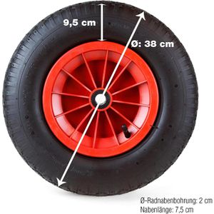 Produktbild für Schubkarrenrad Grafner 4.80/4.00-8, luftbereift