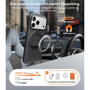 Produktbild für Handyhülle Torras Ostand R Fitness Series, MagSafe, schwarz