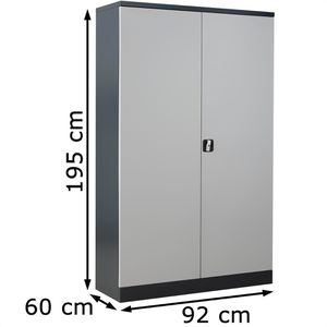 Produktbild für Aktenschrank G-Office FLC.196/N, aus Metall