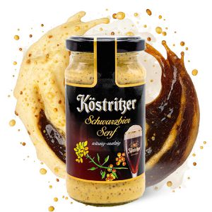Produktbild für Senf Altenburger Köstritzer Schwarzbier Senf, würzig-malzig