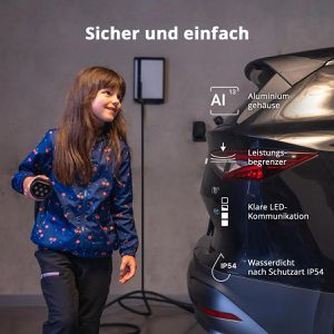 Produktbild für Wallbox Green-Cell EVGC021 HabuDen, grau