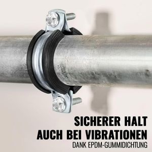 Produktbild für Rohrschelle Poppstar 1011144, Schraubrohrschelle, Set