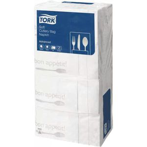 Bestecktaschen Tork Advanced 13662, Tissue, weiß