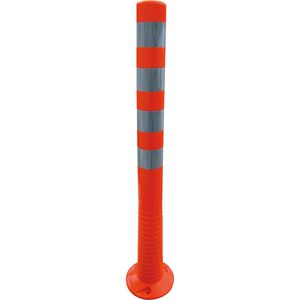 Produktbild für Absperrpfosten Schake 412211, orange/weiß, aus Kunststoff
