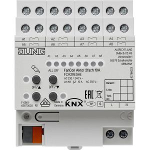 Produktbild für Schaltaktor Jung FCA 2 REGHE, für Klimageräte und Heizung