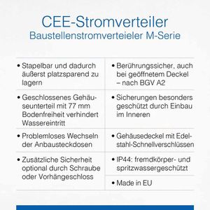 Produktbild für CEE-Stromverteiler as-Schwabe M4, mobil
