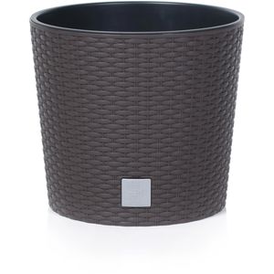 Übertopf Prosperplast Rato Round, dunkelbraun, Ø 20 x 19 cm
