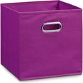 Aufbewahrungskorb Zeller 14114, 32L 32 x 32 x 32 cm, Stoff, lila