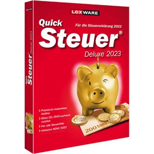 Lexware Finanzsoftware QuickSteuer Deluxe 2023, Vollversion, Steuererklärung für 2022