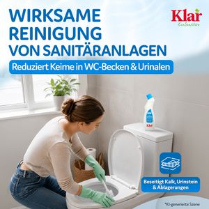 Produktbild für WC-Reiniger Klar Sensitiv, flüssig