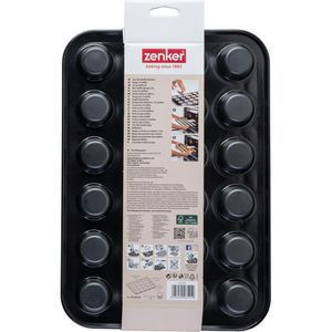 Produktbild für Backform Zenker Black Metallic, für 24 Muffins, aus Stahl