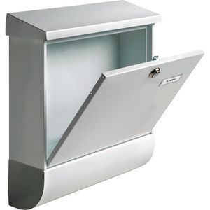 Produktbild für Briefkasten Burg-Wächter Vario Set, 86720, silber, aus Stahl
