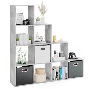 Produktbild für Bücherregal Vicco 77702, beton grau