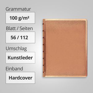 Produktbild für Notizbuch Filofax Saffiano Metallic, 115058, Karton Hardcover