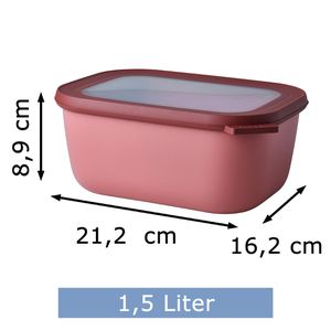 Produktbild für Frischhaltedose Mepal Cirqula eckig aus Kunststoff