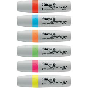 Produktbild für Textmarker Pelikan 490 eco, 6 Stück